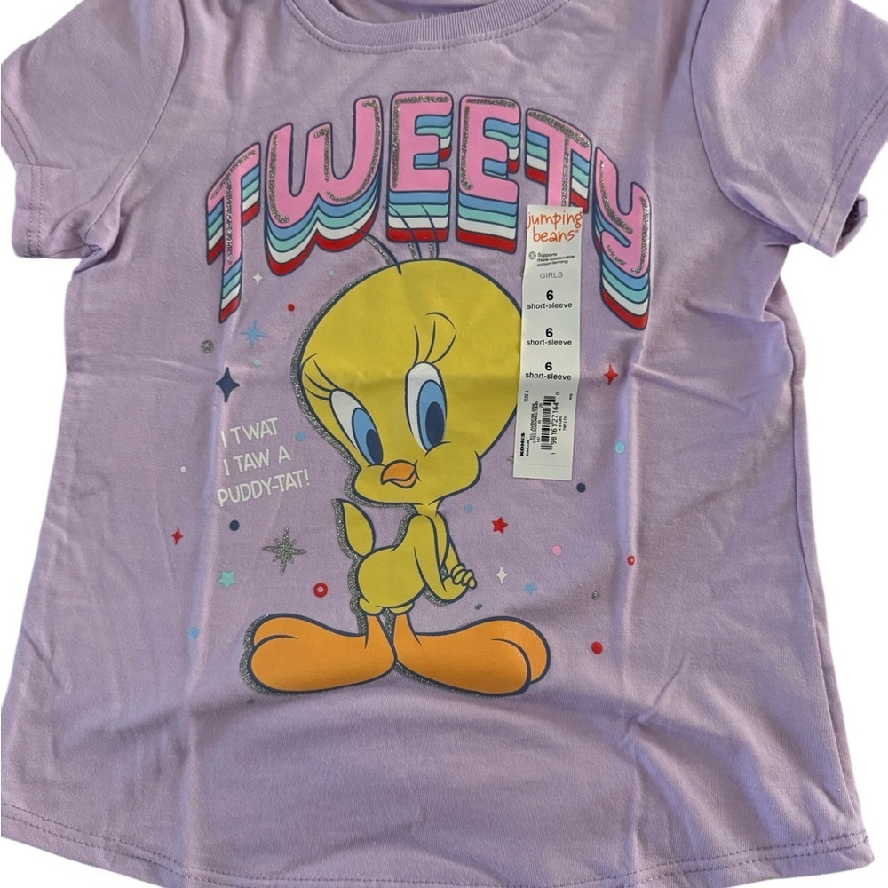Jumping Beans Tweety Kids T-Shirt - Lavender